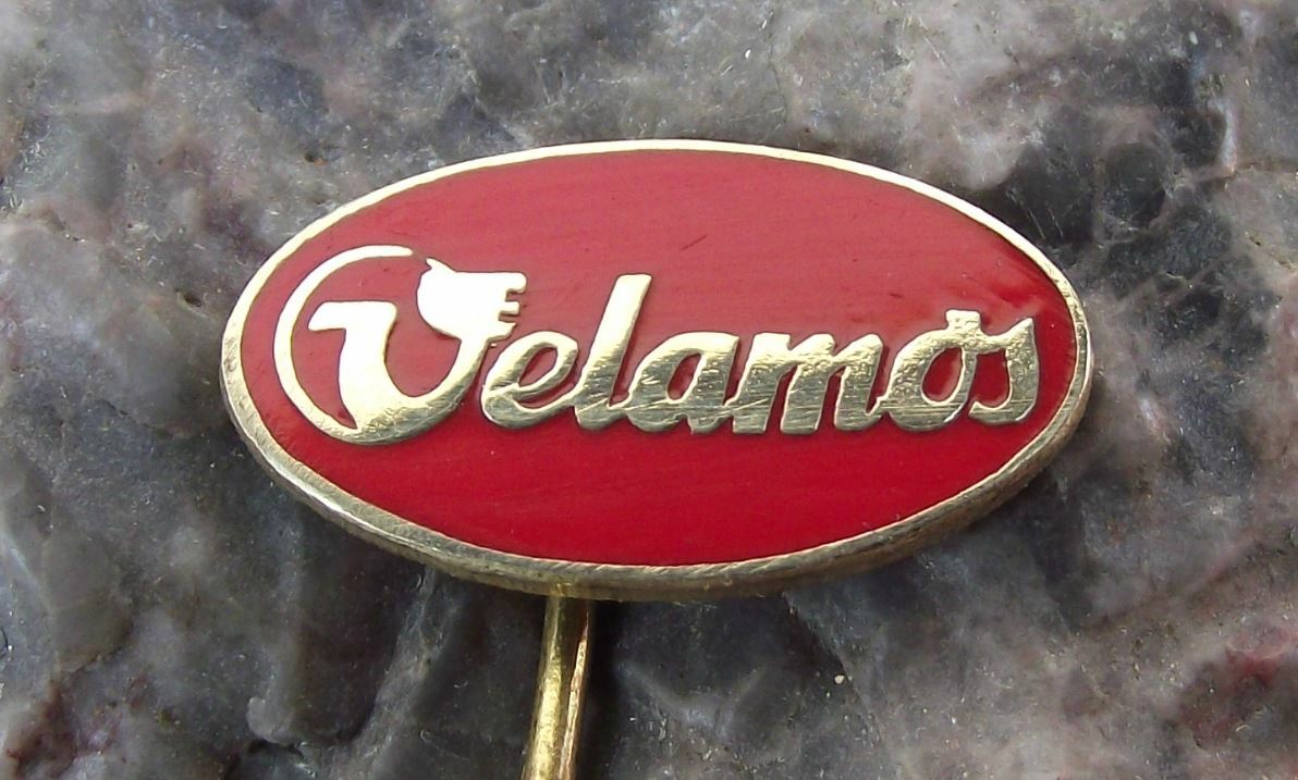 Vintage Velamos Bicycle Motorbike Works Oval Logo Cycle Bike Cycling Pin Badge - Badgecrazy