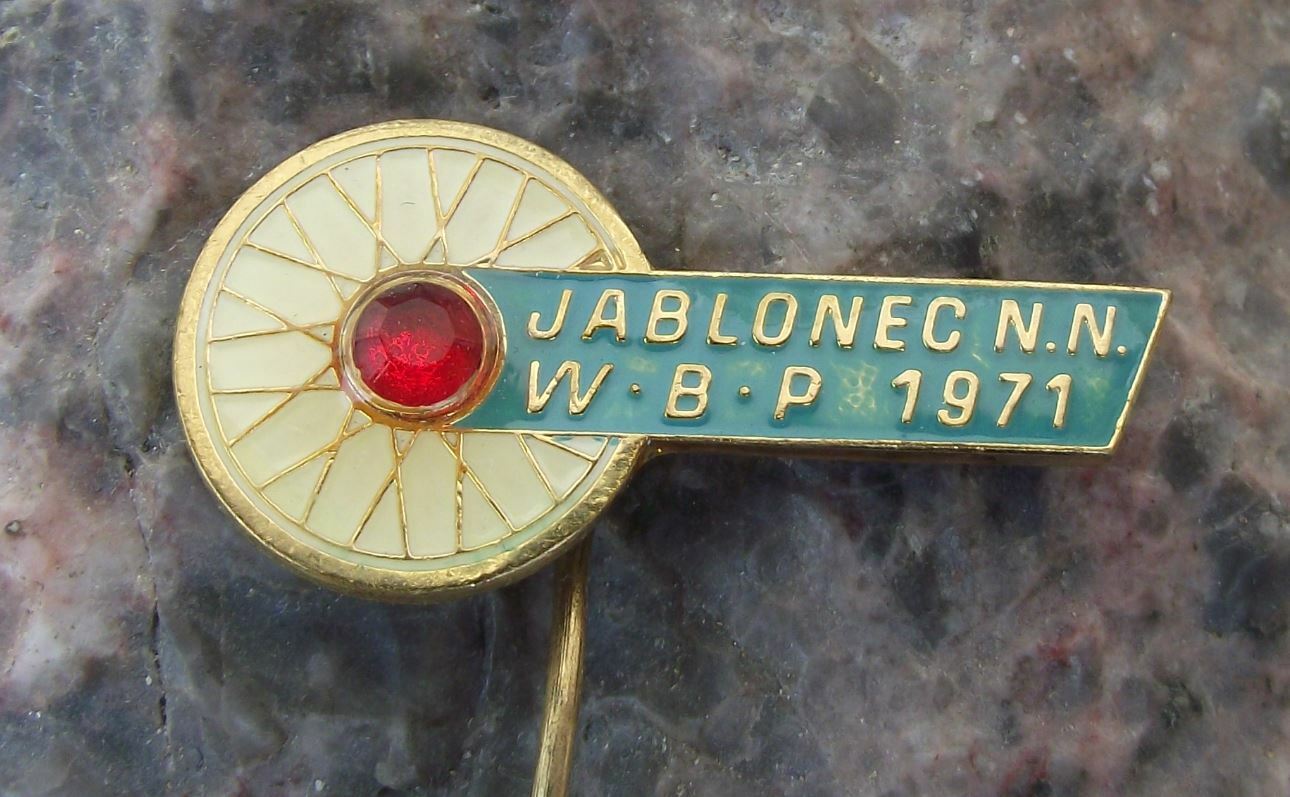 1971 WBP Berlin Warsaw Prague Peace Race Cycling Jablonec nad Nisou Pin Badge - Badgecrazy