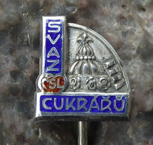 Antique Svaz CSL Cukraru Trade Union of Sugar Industry Workers Members Pin Badge - Badgecrazy