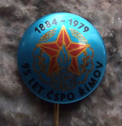 1979 CSPO Czech Fire Fighters Service 95th Anniversary Rimov Pin Badge - Badgecrazy