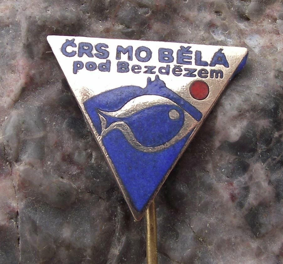 Antique Bela pod Bezdezem Fishing Association Fish Fisherman Anglers Pin Badge - Badgecrazy