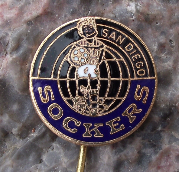Vintage San Diego Sockers USA Football Club Supporters Soccer Pin Badge - Badgecrazy
