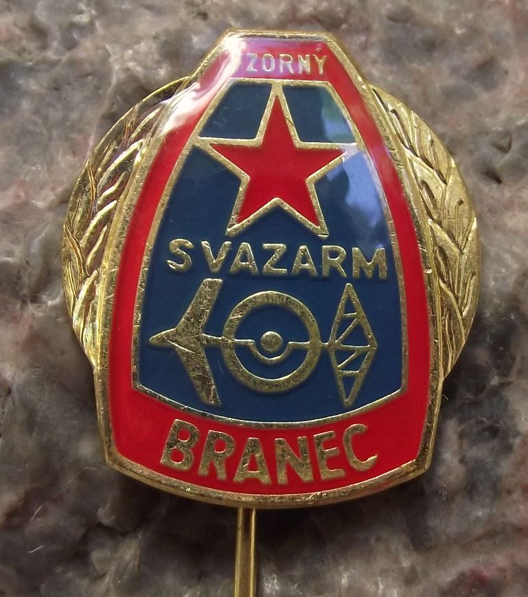 Svazarm Czech Army War Reserves Excellent Recruit Military Award Pin Badge - Badgecrazy