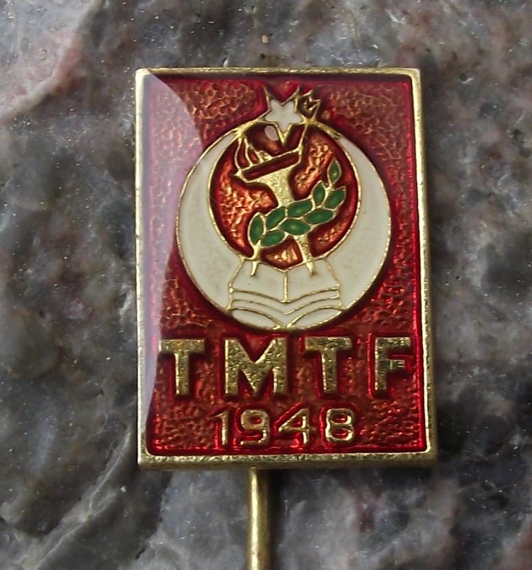 Vintage TMTF 1948 National Turkish Students Federation Union of Turkey Pin Badge - Badgecrazy
