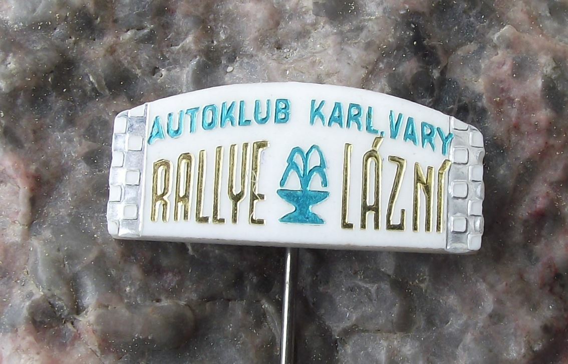 1970s Rallye Lazni Rally Czech Spa Historic Veteran Vintage Car Race Pin Badge - Badgecrazy