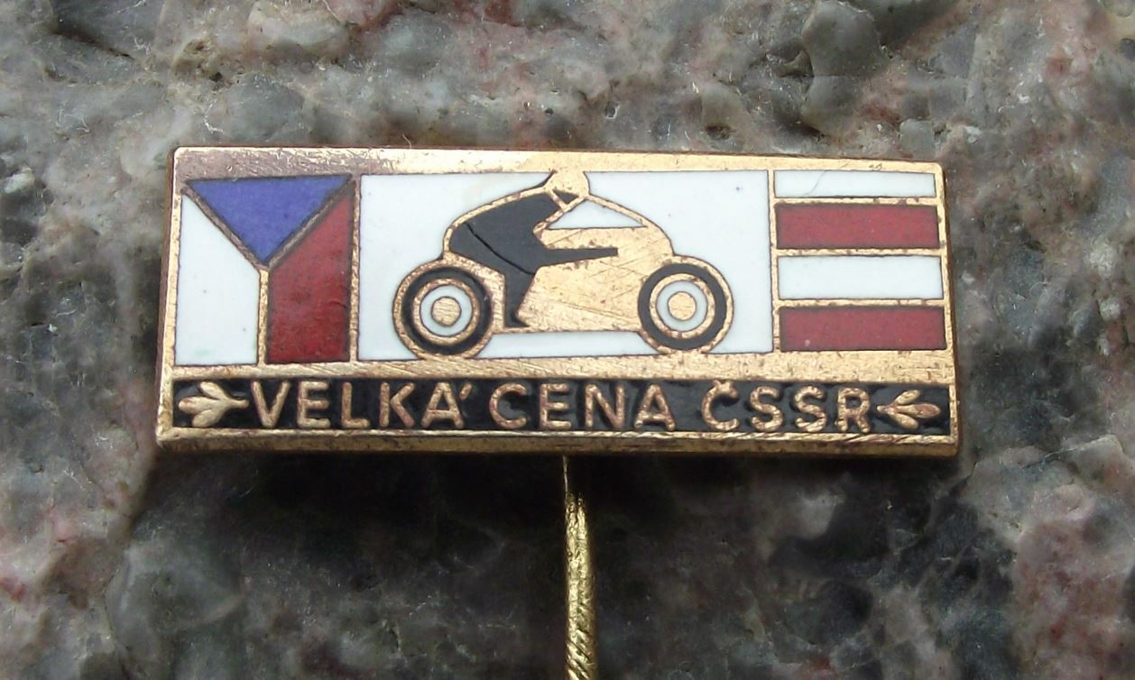 Antique Motorcycle World Championship Brno Grand Prix MotoGP Racing Pin Badge - Badgecrazy