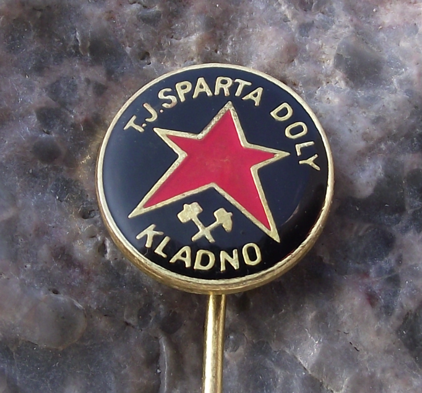 Antique TJ Sparta Doly Kladno Czech Football Soccer Club Fan Pin Badge - Badgecrazy