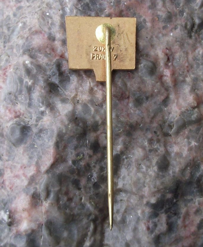 Vintage TJ Slavia Prague Praha Kosikova Czechoslovakia Basketball Club Pin Badge - Badgecrazy