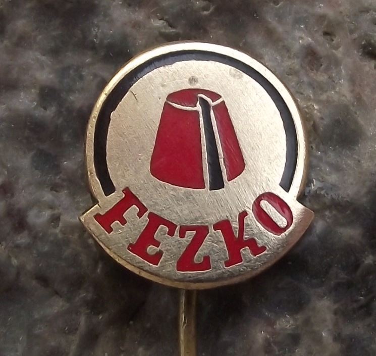 Antique Fezko Traditional Czech Fez Maker Hat Hatter Czechoslovakia Pin Badge - Badgecrazy
