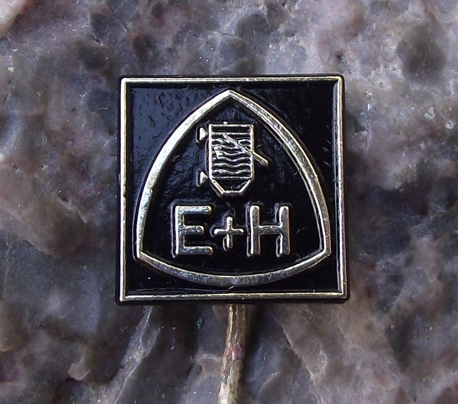 Vintage Endress Hauser VEB EH East German DDR Flow Control Engineering Pin Badge - Badgecrazy