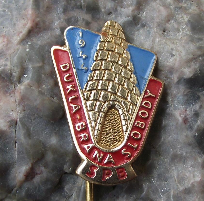 Vintage Dukla Pass Battle Memorial Czech Army 1st Division WW2 SPB Pin Badge - Badgecrazy