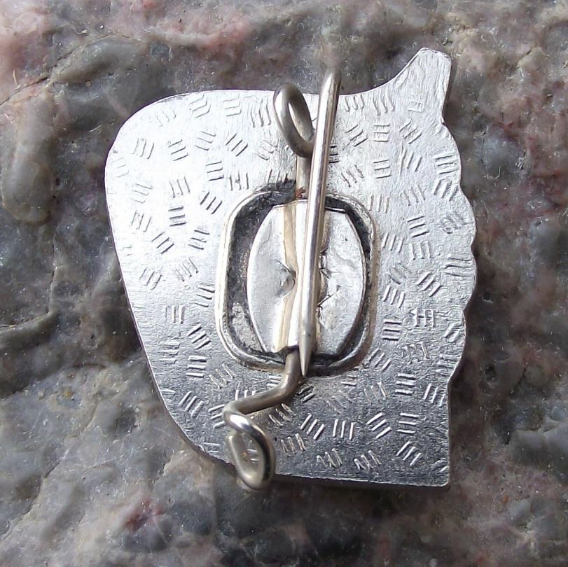 Miniature Thalmann Pioneer Young Tourist Camping Tent DDR Silver Metal Pin Badge - Badgecrazy