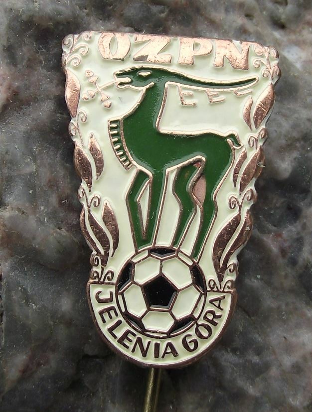 Antique OZPN Jelenia Gora Poland Polish Football Club Deer Logo Pin Badge - Badgecrazy