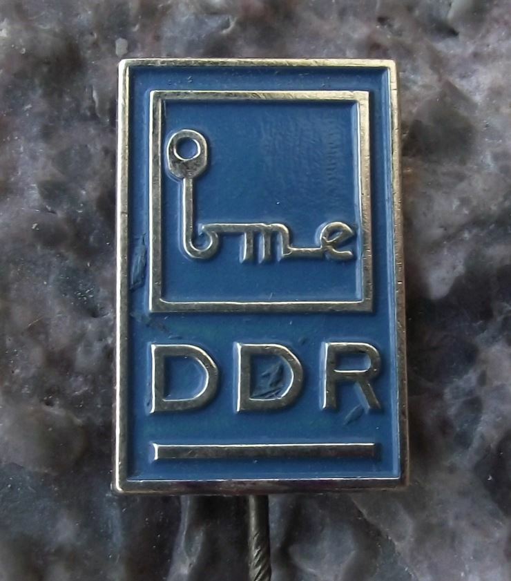 Vintage BME DDR Buromaschinen Export German Office Electronics Company Pin Badge - Badgecrazy