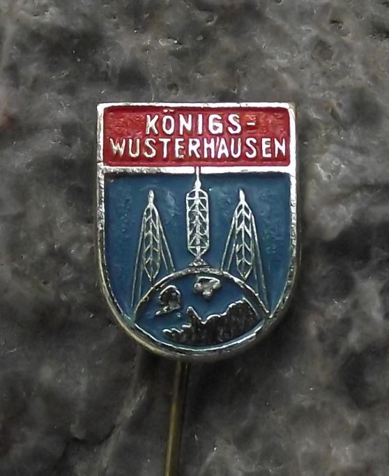Antique Konigs Wusterhausen Germany Coat of Arms Heraldic Crest Pin Badge - Badgecrazy