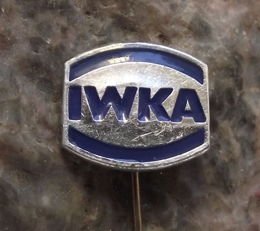IWKA East Germany Industrie Werke Karlsruhe Augsburg Weapons Factory Pin Badge - Badgecrazy
