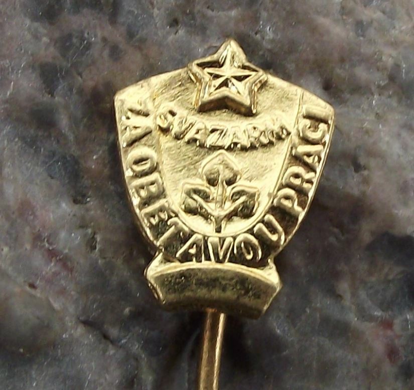 Vintage Svazarm Czechoslovakia Military Cold War Army Self Sacrifice Pin Badge - Badgecrazy