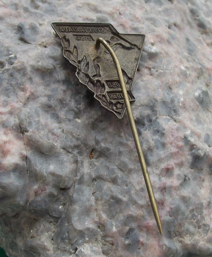1954 DSO Tatran Regional Spartakiad Communist Group Physical Exercise Pin Badge