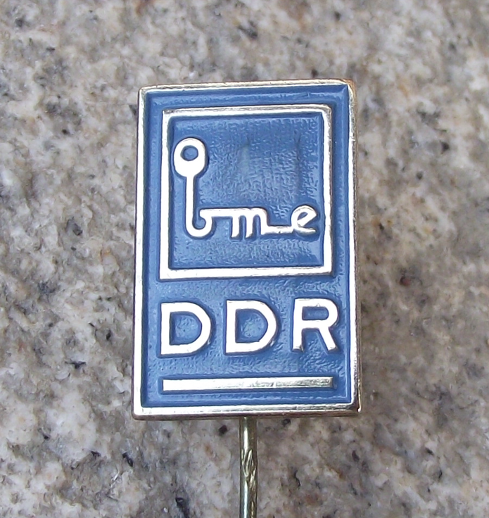 Vintage BME DDR Buromaschinen Export German Office Electronics Company Pin Badge - Badgecrazy