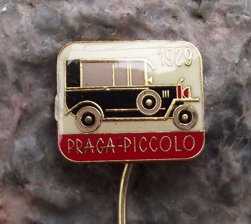 Czech Praga Piccolo 1929 Vintage Veteran Car Maker Automobile Pin Badge - Badgecrazy