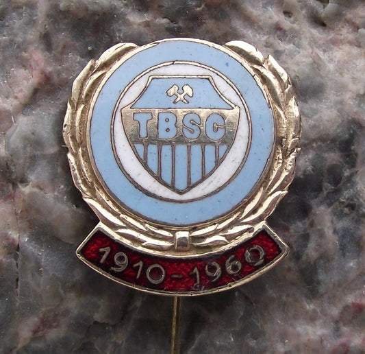 1960 FC Tatabanya TBSC Hungary Hungarian Football Club 50 Anniversary Pin Badge - Badgecrazy