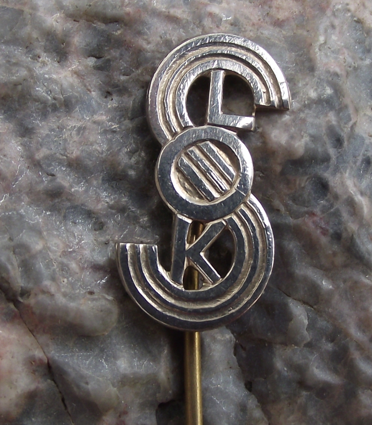 Antique Sokol Sports Association Organisation of Czechoslovakia Logo Pin Badge - Badgecrazy