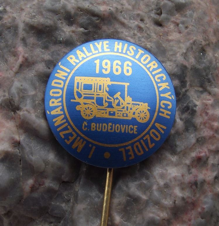 1966 First 1st International Historic Czech Veteran Car Vehicle Rally Pin Badge - Badgecrazy