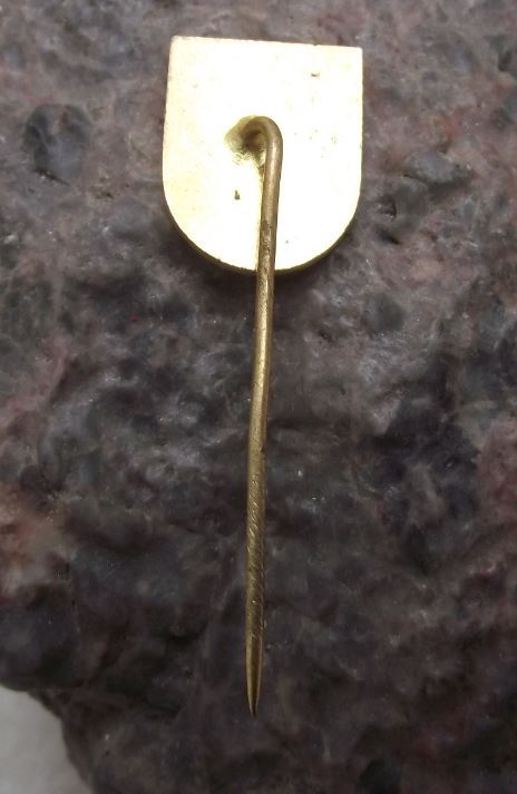 Vintage Kromeriz Kremsier Billhook Coat of Arms Czech Heraldic Crest Pin Badge - Badgecrazy