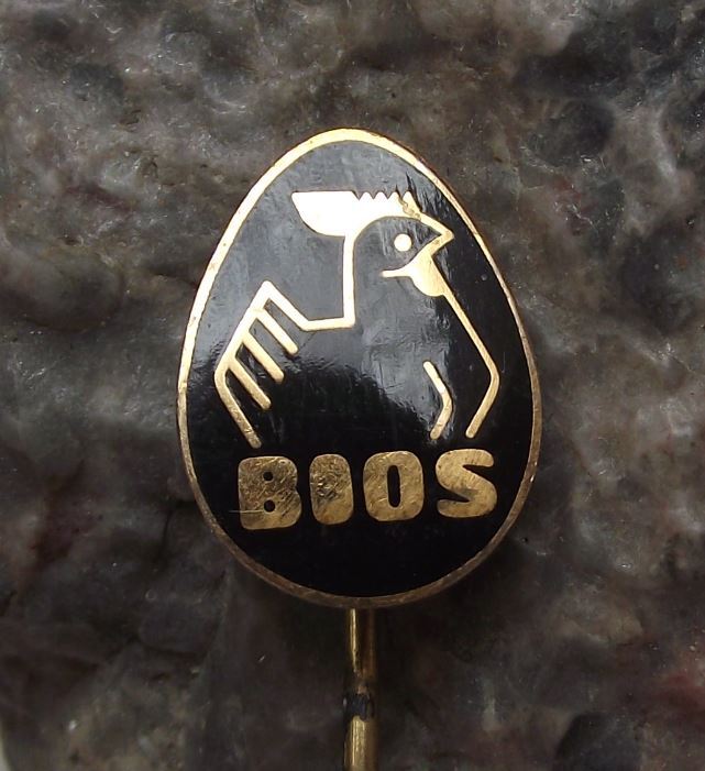 Antique Egg Shaped Chicken Farm Bios Hen Logo Keeper Farmer Supplies Pin Badge - Badgecrazy