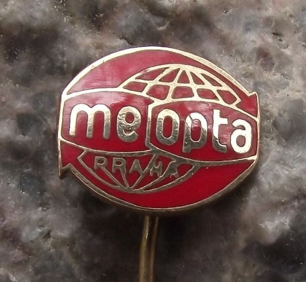 Vintage Meopta Red Arrow Logo Photographic Camera Optical Firm Pin Badge - Badgecrazy