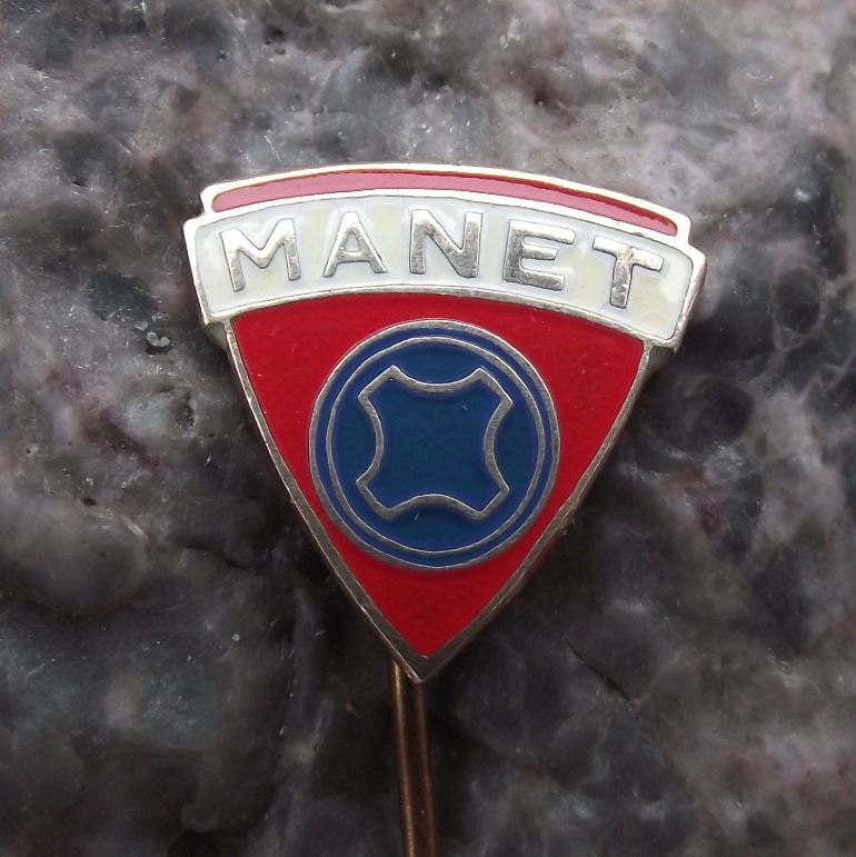 Antique Manet Racing Classic Motorbike Czechoslovakia Motorcycle Pin Badge - Badgecrazy