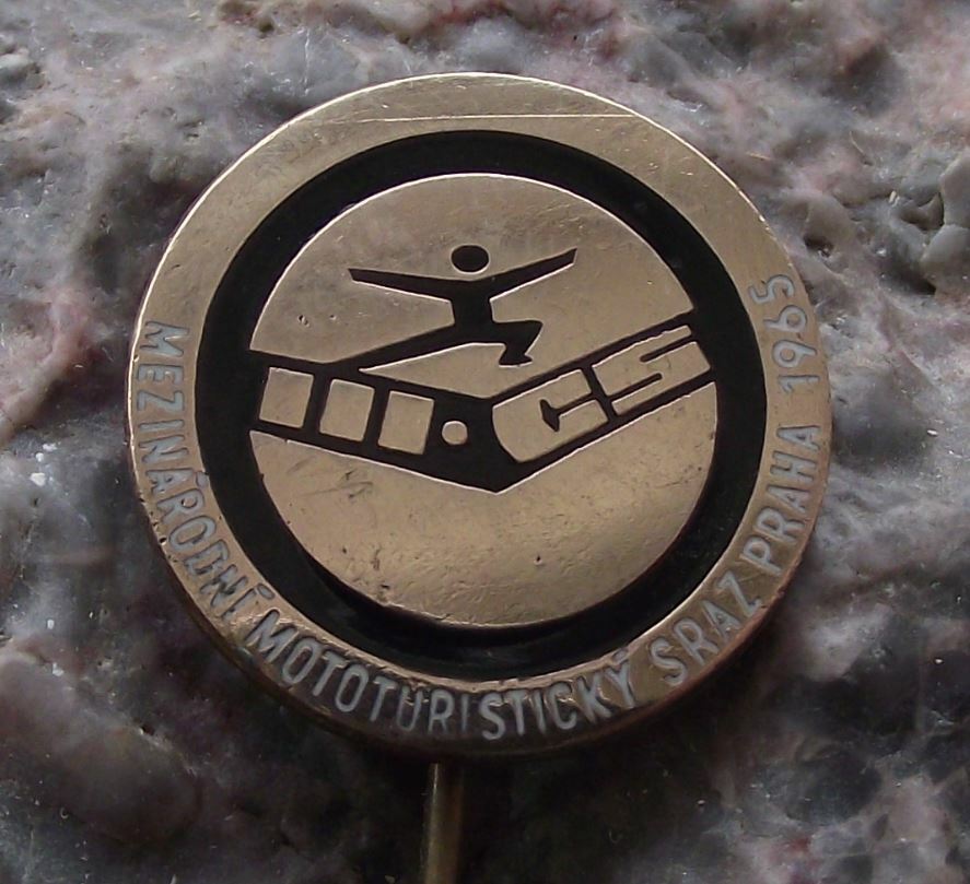 1965 3rd III International Car Meeting Show Prague Czechoslovakia Pin Badge - Badgecrazy