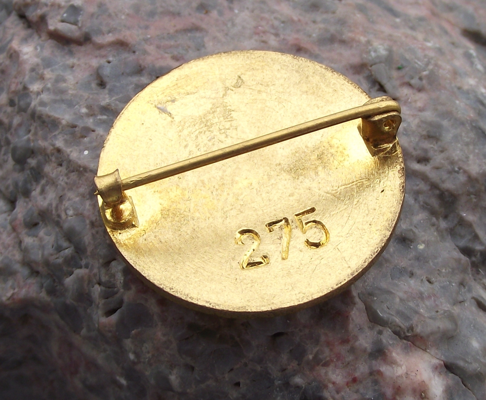 1946 Rare International Union of Students IUS Congress Numbered 275 Pin Badge