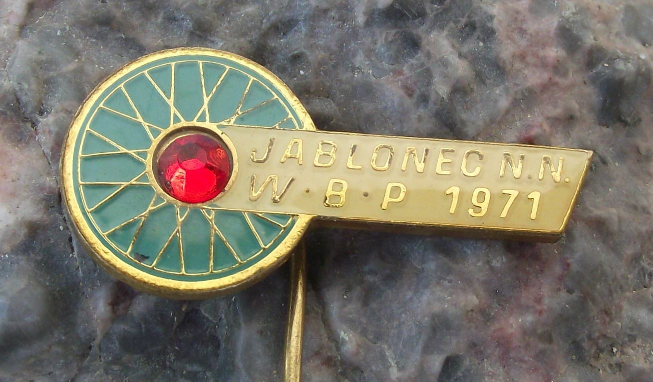 1971 WBP Berlin Warsaw Prague Peace Race Cycling Jablonec nad Nisou Pin Badge - Badgecrazy