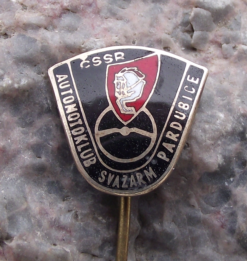 Vintage Svazarm AMK Pardubice Auto Moto Klub Czech Motor Racing Club Pin Badge - Badgecrazy