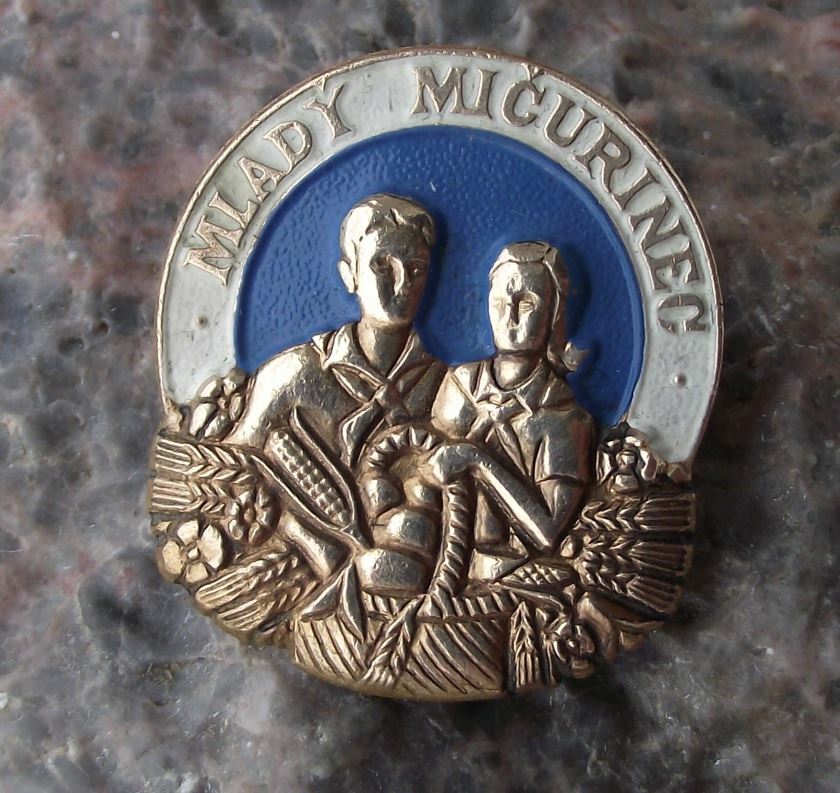 Antique Young Michurin Biologist Botanist Soviet Union Youth Award Pin Badge - Badgecrazy