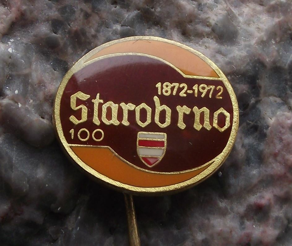 1972 Starobrno Brno Czechoslovakia Beer Lager Brewery Centenary Pin Badge - Badgecrazy