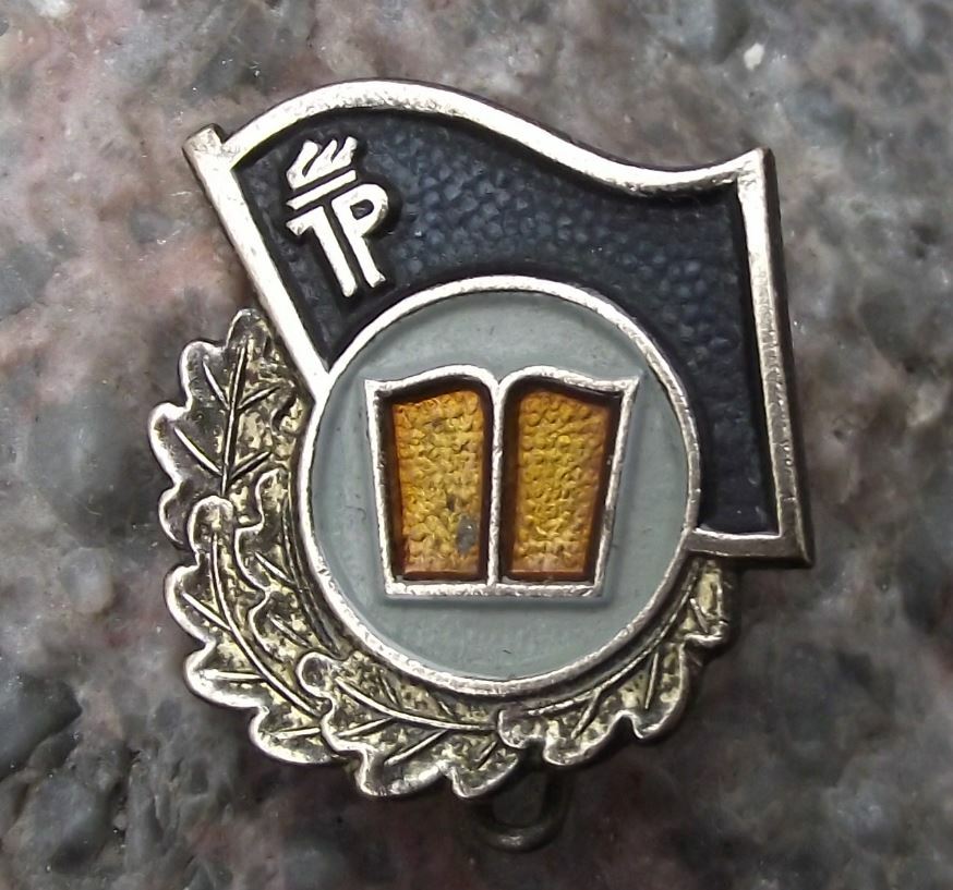 Vintage Thalmann Pioneers German Youth Good School Work DDR Book Award Pin Badge - Badgecrazy