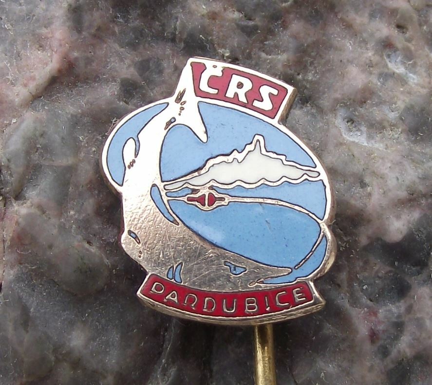 Antique Pardubice Fishing Angling Association CSRS Pike Fish Members Pin Badge - Badgecrazy