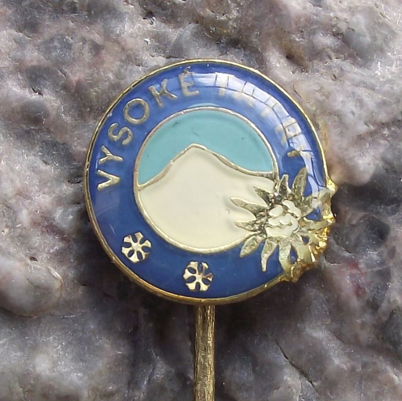 Antique High Tatra Mountains Vysoke Tatry Edelweiss Flower Climbers Pin Badge - Badgecrazy