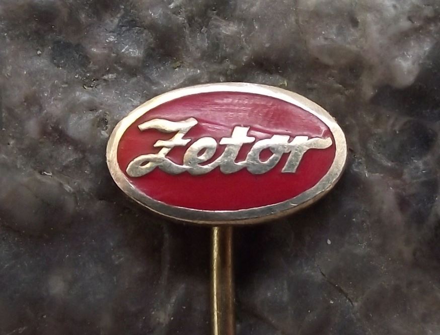Oval Zetor Tractor Farming Farm Agricultural Machines Advertising Pin Badge - Badgecrazy