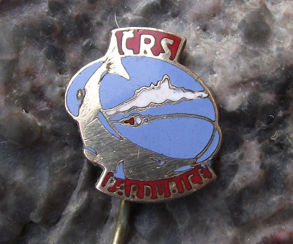 Antique Pardubice Fishing Angling Association CSRS Pike Fish Members Pin Badge - Badgecrazy