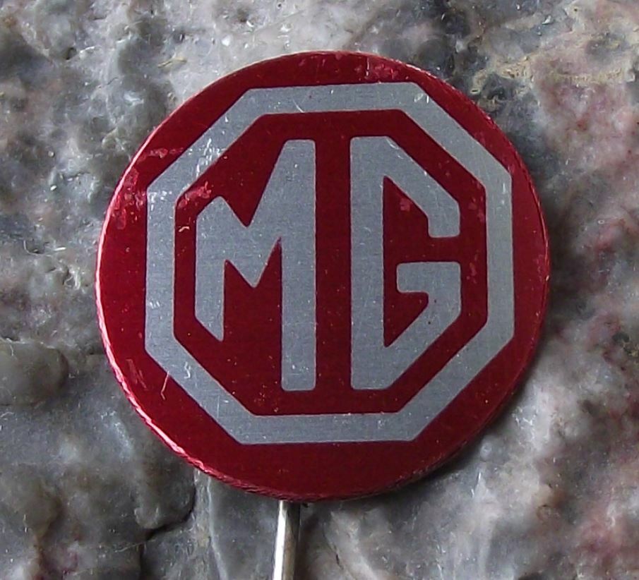 Antique British MG Motors Classic Sports Car Manufacturer Logo Pin Badge - Badgecrazy