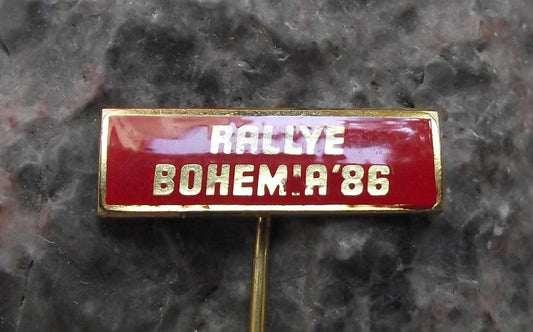 1986 Skoda Bohemia Rallye Rally Car Race Motorsport Czech Motor Racing Pin Badge - Badgecrazy