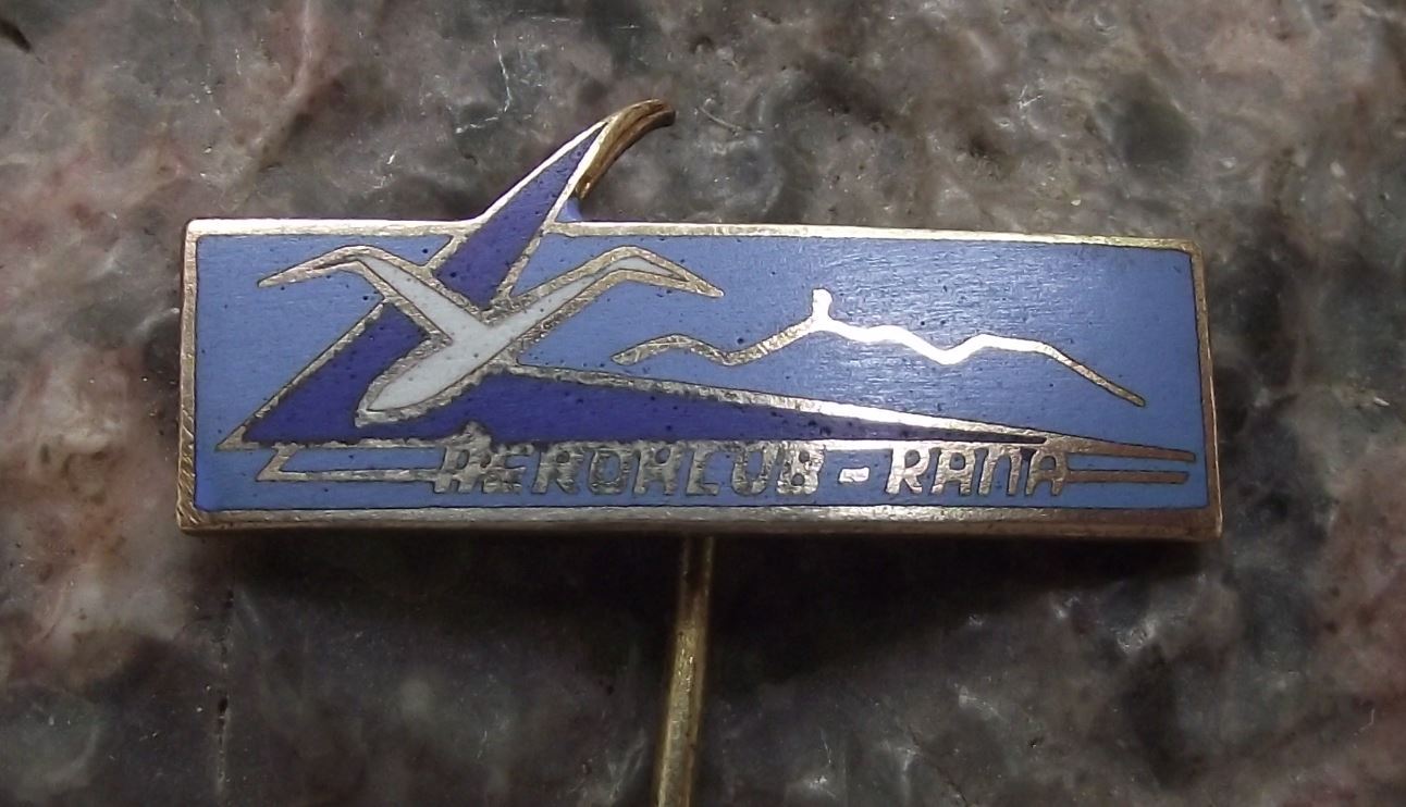Aeroklub Rana Prague Light Aircraft Flying Club Glider Gliding Pilot Pin Badge - Badgecrazy