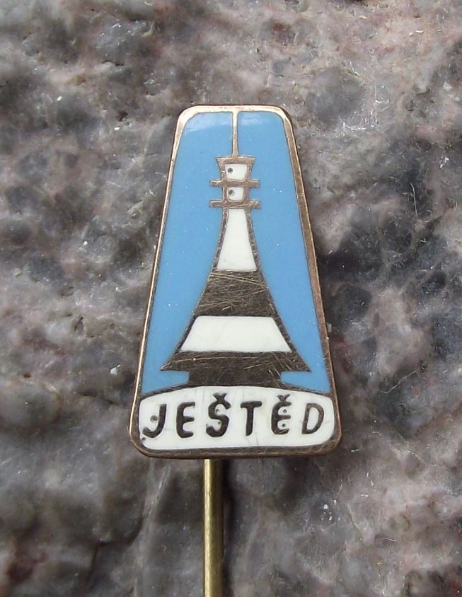 Jested Liberec Czech Mountain 1012m Alpine TV Mast Hotel Tourist Pin Badge - Badgecrazy