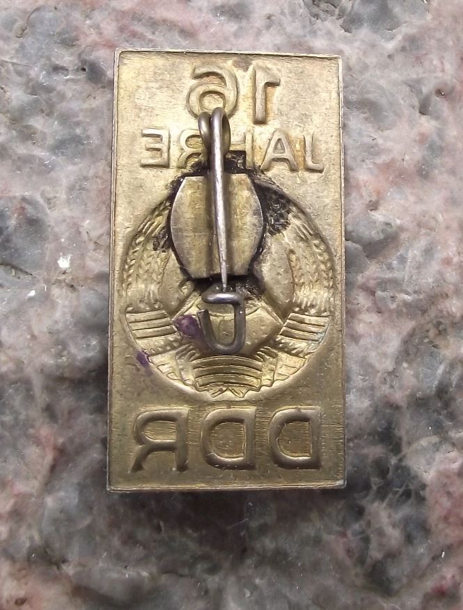 1965 East Germany DDR GDR 16th Anniversary German GDR Commemorative Pin Badge - Badgecrazy