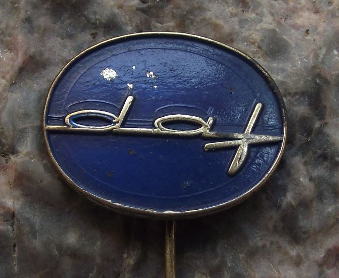DAF Automobiles Script Logo Truck & Car Manufacturer Holland Metal Pin Badge - Badgecrazy