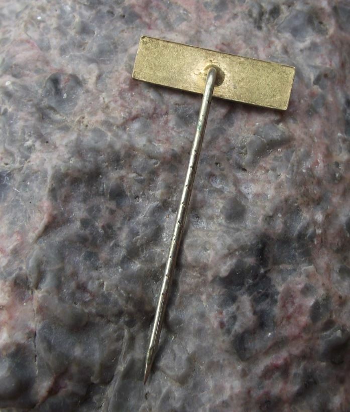 Antique VEB Mansfeld Mining Engineering Welding Firm Logo Motif Name Pin Badge - Badgecrazy
