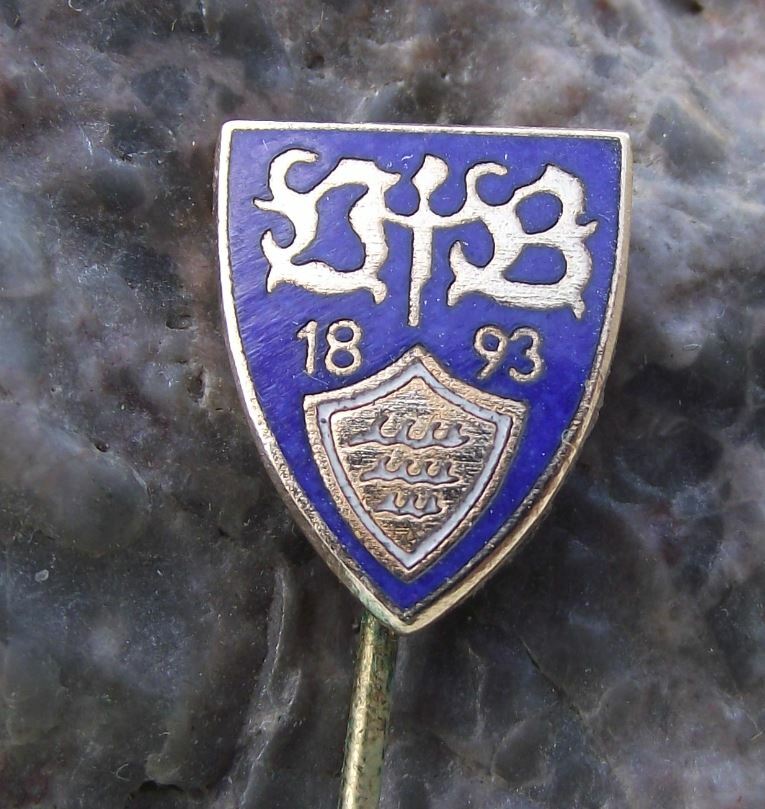 Vintage VfB Stuttgart 1893 Football Club Germany Soccer Crest Pin Badge - Badgecrazy